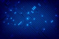 Abstract dark blue background with print circuit board line and Royalty Free Stock Photo