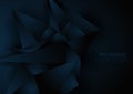 Abstract dark blue geometric polygonal form background Royalty Free Stock Photo
