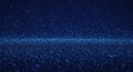 Abstract dark blue glitter sparkle background with bokeh effect and texture Royalty Free Stock Photo