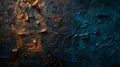 Abstract Dark Blue and Gold Texture Royalty Free Stock Photo