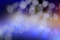 Abstract dark blue gradient pink background texture with glitter defocused sparkle bokeh circles and glowing circular lights. Royalty Free Stock Photo