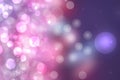 Abstract dark blue gradient pink purple background texture with glitter defocused sparkle bokeh circles and glowing circular Royalty Free Stock Photo