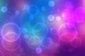 Abstract dark blue gradient pink purple background texture with glitter defocused sparkle bokeh circles and glowing circular Royalty Free Stock Photo