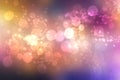 Abstract dark blue gradient pink purple background texture with glitter defocused sparkle bokeh circles and glowing circular Royalty Free Stock Photo