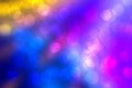 Abstract dark blue gradient pink purple yellow background texture with glitter defocused sparkle bokeh circles and glowing Royalty Free Stock Photo