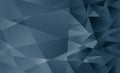 Abstract dark Blue Grey polygonal background. Vector Royalty Free Stock Photo