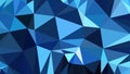 Abstract Dark Blue Low Poly Background Design Illustrator Royalty Free Stock Photo
