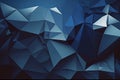 Abstract dark blue low poly background Royalty Free Stock Photo