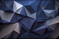 Abstract dark blue low poly background Royalty Free Stock Photo
