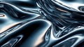 Abstract Dark Blue Metallic Liquid Swirling Texture Royalty Free Stock Photo