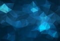 Abstract Dark blue polygonal illustration, which consist of triangles. Geometric background in Origami style with gradient. Triang Royalty Free Stock Photo