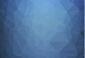 Abstract Dark blue polygonal illustration, which consist of triangles. Geometric background in Origami style with gradient. Triang Royalty Free Stock Photo