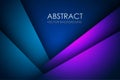 Abstract dark blue purple overlap layers triangle on blank space background Royalty Free Stock Photo