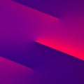 Abstract dark blue violet purple red magenta pink background. Geometric. Lines. 3d. Color gradient. Light glow neon metallic. Royalty Free Stock Photo