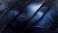 Abstract dark blue waved background with leather and papyrus texture