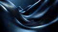 Abstract Dark Blue Wavy Textured Surface