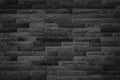 Abstract dark brick wall texture background pattern, Empty brick wall surface texture. Brickwork painted black color interior old Royalty Free Stock Photo