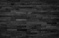 Abstract dark brick wall texture background pattern, Empty brick wall surface texture. Brickwork painted black color interior old Royalty Free Stock Photo