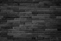 Abstract dark brick wall texture background pattern, Empty brick wall  surface texture. Brickwork painted black color interior old Royalty Free Stock Photo