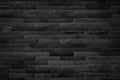 Abstract dark brick wall texture background pattern, Empty brick wall  surface texture. Brickwork painted black color interior old Royalty Free Stock Photo