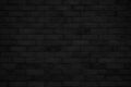 Abstract dark brick wall texture background pattern, Wall brick surface texture. Brickwork painted of black color interior old Royalty Free Stock Photo