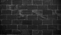 Abstract dark brick wall texture background pattern, Wall brick surface texture. Brickwork painted of black color interior old Royalty Free Stock Photo