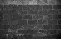 Abstract dark brick wall texture background pattern, Wall brick surface texture. Brickwork painted of black color interior old Royalty Free Stock Photo