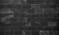 Abstract dark brick wall texture background pattern, Wall brick surface texture. Brickwork painted of black color interior old Royalty Free Stock Photo