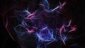 Abstract dark chaos energy background with little flashes