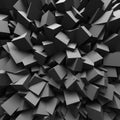 Abstract Dark Chaotic Wall Design Background