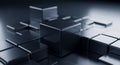 Abstract Dark Cubes Background Royalty Free Stock Photo