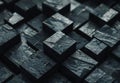 abstract dark cubes background Royalty Free Stock Photo