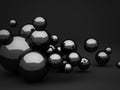 Abstract Dark Design Sphere Shape Background Royalty Free Stock Photo