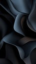 Abstract dark gray and black metallic waves Royalty Free Stock Photo