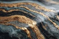 Abstract Dark Gray And Gold Marble Texture Royalty Free Stock Photo