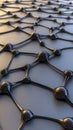 Abstract Dark Gray Network Structure 3D Render