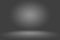 Abstract dark gray template blank space dark gradient wall.Dark gray empty room studio gradient used for montage or