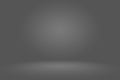 Abstract dark gray template blank space dark gradient wall.Dark gray empty room studio gradient used for montage or