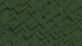 Abstract Dark Green Geometric Pattern Background with Intersecting Shapes Royalty Free Stock Photo