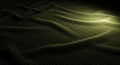 Dramatic Light on Abstract Green Textured Waves Royalty Free Stock Photo