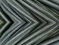 Abstract Dark Grey Chevron Pipe Texture Background Royalty Free Stock Photo