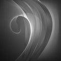 Abstract Dark Grey Flowing Curves Background Royalty Free Stock Photo