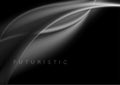 Abstract dark grey smoke waves background