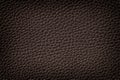 Abstract dark leather texture close-up, background, vignette. Royalty Free Stock Photo