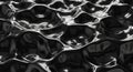 Abstract Dark Liquid Surface with Hexagonal Ripples and Reflections texture pattern Royalty Free Stock Photo