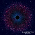 Abstract Dark matter Virtualize Illustration. Royalty Free Stock Photo