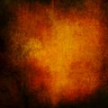 Abstract dark orange red background black in the border, old copper brown warm colors paper, autumn or fall background