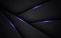 abstract dark with purple light line shadow triangle blank space layers background. Royalty Free Stock Photo