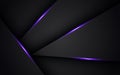 abstract dark with purple light line shadow triangle blank space layers background Royalty Free Stock Photo