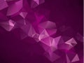 Abstract Dark Purple, Pink vector Low poly crystal background. Polygon design pattern. Low poly illustration, low polygon backgrou Royalty Free Stock Photo